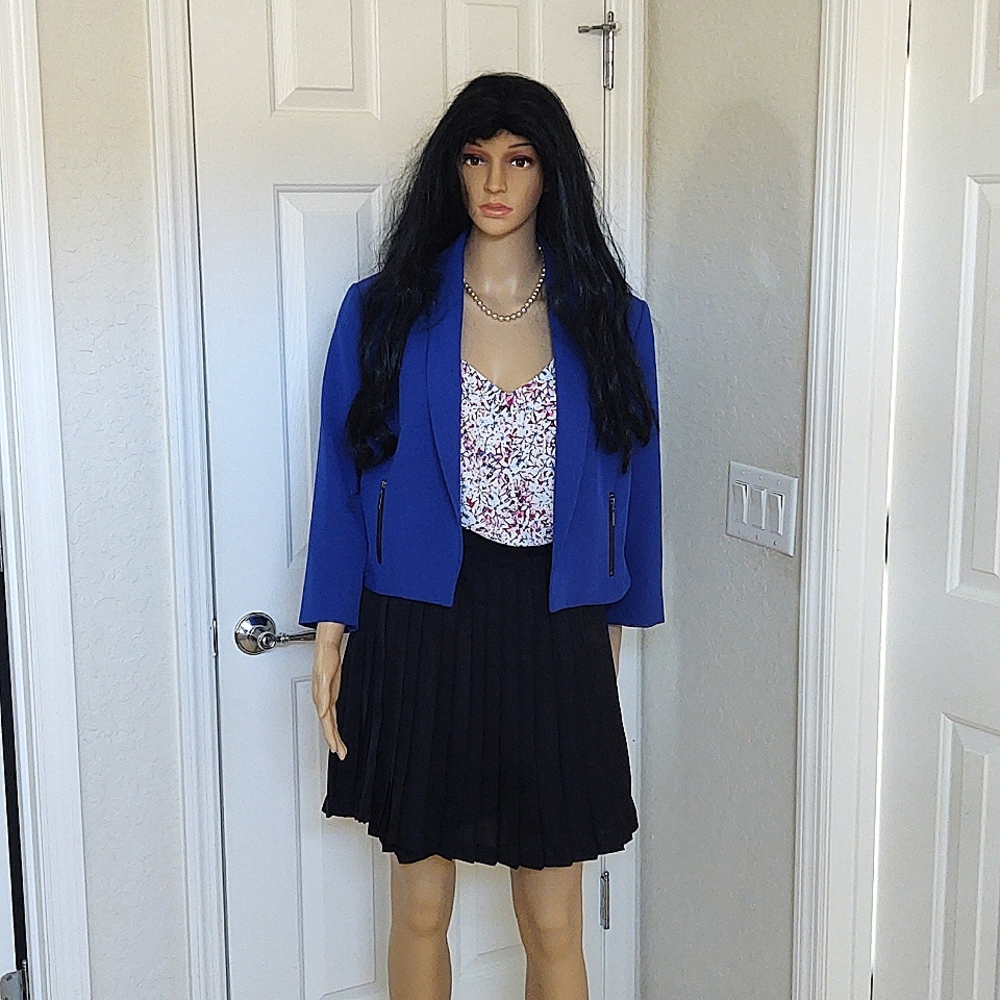 Kasper Fly Away Suit Jacket with Zipper Pocket Detail - Picture 2 of 16